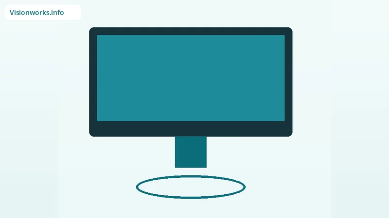 Educational screen ergonomics illustration for blue light